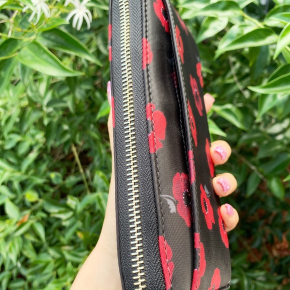 Kate Spade neda zip around wallet poppy floral - Picture 5 of 8